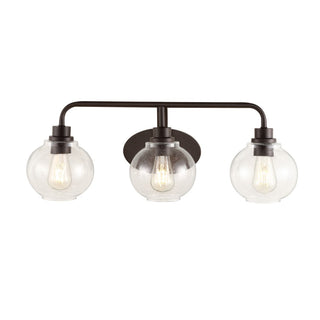 Bonnet Iron/Seeded Glass Cottage Rustic LED Vanity Light