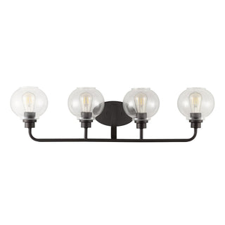 Bonnet Iron/Seeded Glass Cottage Rustic LED Vanity Light