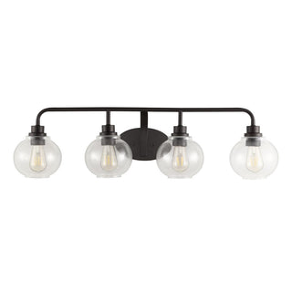 Bonnet Iron/Seeded Glass Cottage Rustic LED Vanity Light