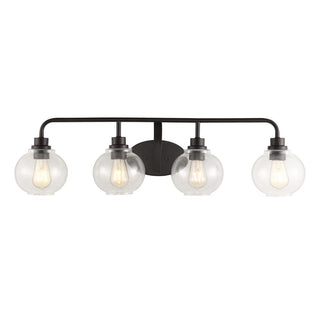 Bonnet Iron/Seeded Glass Cottage Rustic LED Vanity Light