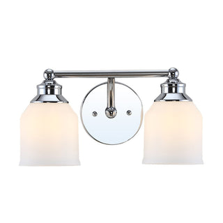 Berkley Iron/Frosted Glass Farmhouse Cottage LED Vanity Light