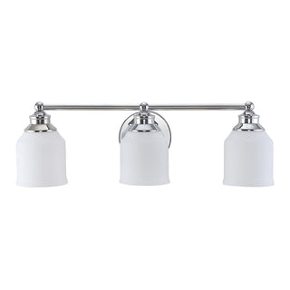 Berkley Iron/Frosted Glass Farmhouse Cottage LED Vanity Light