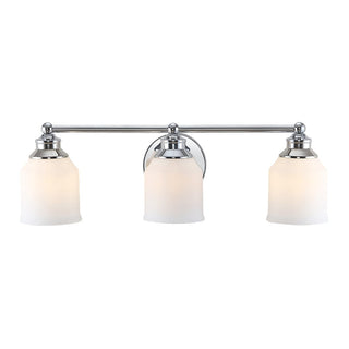 Berkley Iron/Frosted Glass Farmhouse Cottage LED Vanity Light