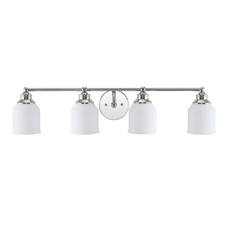 Berkley Iron/Frosted Glass Farmhouse Cottage LED Vanity Light