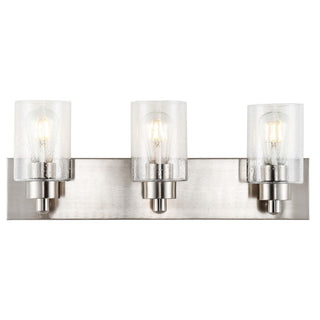 Margaret Seeded Glass/Iron Modern Contemporary LED Vanity Light