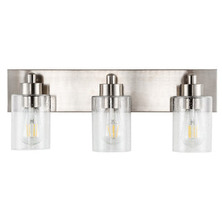 Margaret Seeded Glass/Iron Modern Contemporary LED Vanity Light