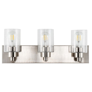 Margaret Seeded Glass/Iron Modern Contemporary LED Vanity Light