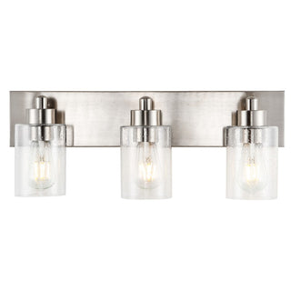 Margaret Seeded Glass/Iron Modern Contemporary LED Vanity Light