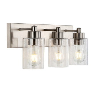 Margaret Seeded Glass/Iron Modern Contemporary LED Vanity Light