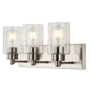 Margaret Seeded Glass/Iron Modern Contemporary LED Vanity Light