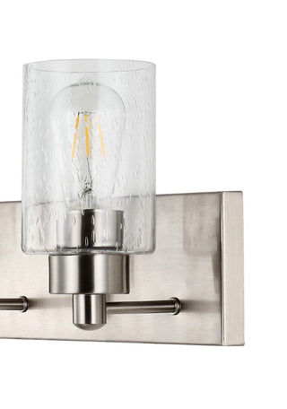 Margaret Seeded Glass/Iron Modern Contemporary LED Vanity Light