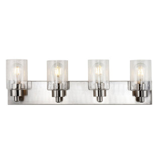 Margaret Seeded Glass/Iron Modern Contemporary LED Vanity Light