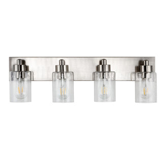 Margaret Seeded Glass/Iron Modern Contemporary LED Vanity Light