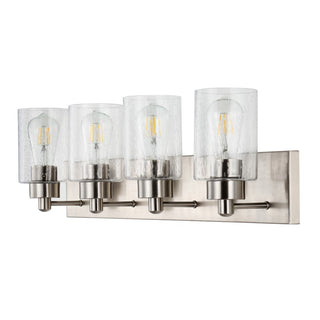 Margaret Seeded Glass/Iron Modern Contemporary LED Vanity Light