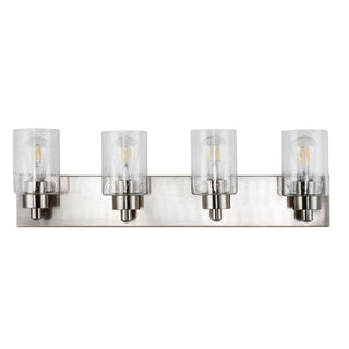 Margaret Seeded Glass/Iron Modern Contemporary LED Vanity Light