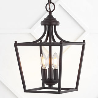 Tiffany 10" Iron Classic Midcentury Pendant Lantern