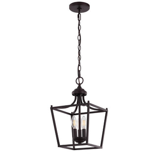 Tiffany 10" Iron Classic Midcentury Pendant Lantern