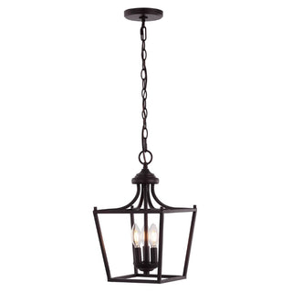 Tiffany 10" Iron Classic Midcentury Pendant Lantern