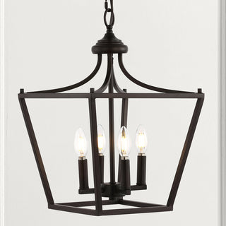 Tiffany 10" Iron Classic Midcentury Pendant Lantern