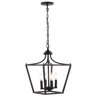 Tiffany 10" Iron Classic Midcentury Pendant Lantern