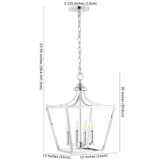 Tiffany 10" Iron Classic Midcentury Pendant Lantern