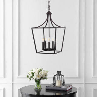 Tiffany 10" Iron Classic Midcentury Pendant Lantern