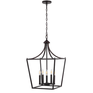 Tiffany 10" Iron Classic Midcentury Pendant Lantern