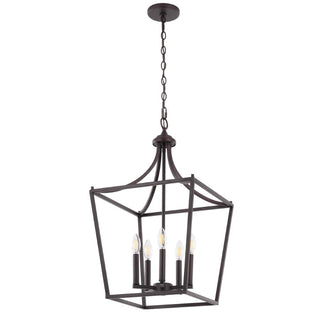 Tiffany 10" Iron Classic Midcentury Pendant Lantern