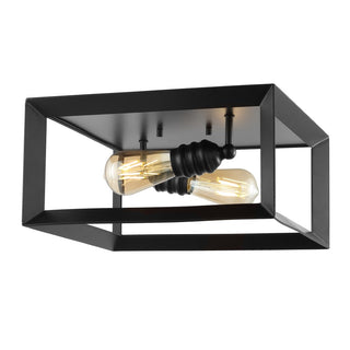 Bruckeolm 13" 2-Light Iron Modern Farmhouse LED Flush Mount