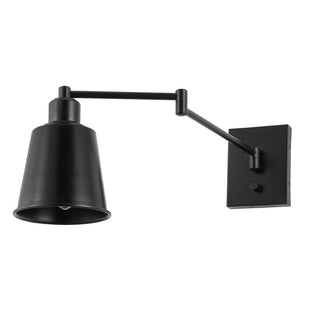 Graves 5.75" Iron Contemporary Swing Arm LED Wall Sconce