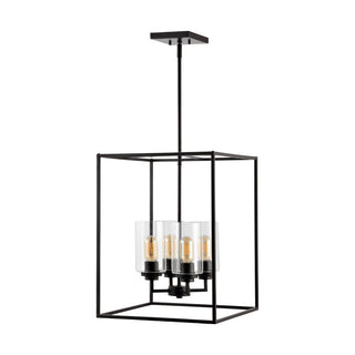 Pagoda 8.13" Industrial Farmhouse Iron/Glass LED Pendant