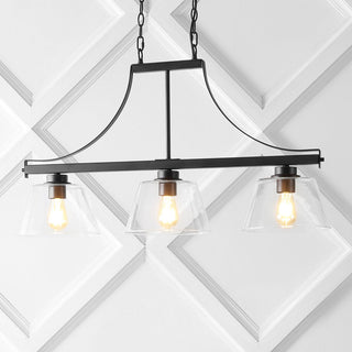 Wayfair 36" Industrial Farmhouse Iron/Glass Linear LED Pendant