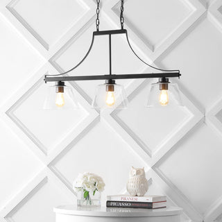 Wayfair 36" Industrial Farmhouse Iron/Glass Linear LED Pendant