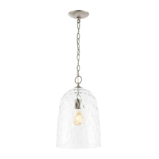 Haleigh 10" Industrial Designer Iron/Dimple Glass Dome LED Pendant