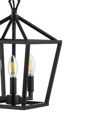 Iris 10" Iron Classic Modern Lantern LED Pendant