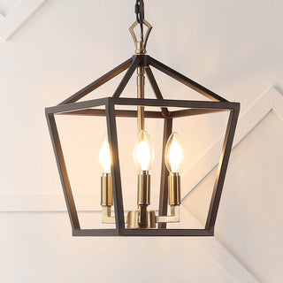 Iris 10" Iron Classic Modern Lantern LED Pendant