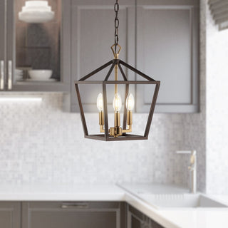 Iris 10" Iron Classic Modern Lantern LED Pendant