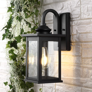 Alma 5.9" Iron/Glass Traditional Modern Lantern LED Outdoor Lantern