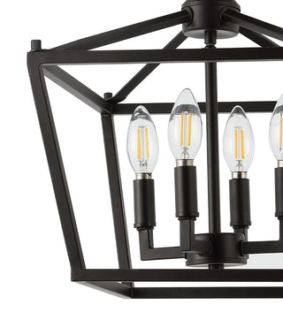 Flergo Iron Modern Farmhouse LED Flush Mount