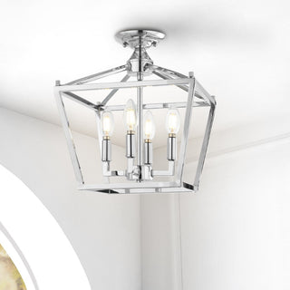 Flergo Iron Modern Farmhouse LED Flush Mount