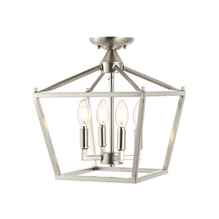 Flergo Iron Modern Farmhouse LED Flush Mount