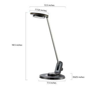 Pena 18.5" Aluminum Contemporary Minimalist Adjustable Dimmable USB Charging LED Task Lamp