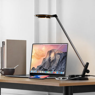 Pena 18.5" Aluminum Contemporary Minimalist Adjustable Dimmable USB Charging LED Task Lamp