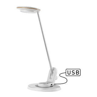 Pena 18.5" Aluminum Contemporary Minimalist Adjustable Dimmable USB Charging LED Task Lamp