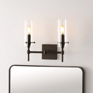 Yodeling Goat Bohemian Farmhouse Iron/Glass LED Vanity