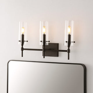 Yodeling Goat Bohemian Farmhouse Iron/Glass LED Vanity