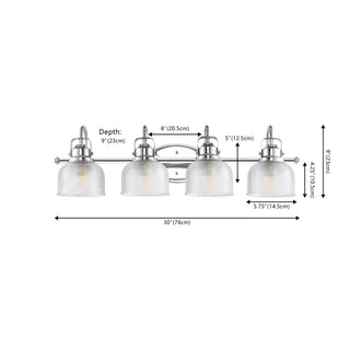 Shirley Metal/Glass LED Vanity Light