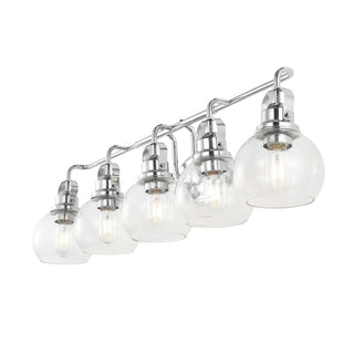 Winston Metal/ Bubbled Glass Vanity Light