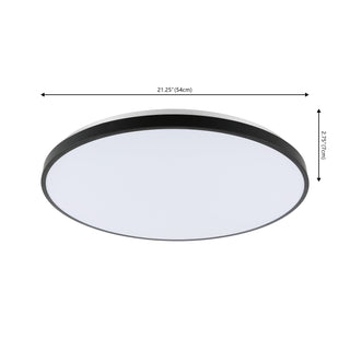 aiwen 21.25" Modern Minimalist Iron Circle Integrated LED Flush Mount