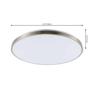 aiwen 21.25" Modern Minimalist Iron Circle Integrated LED Flush Mount